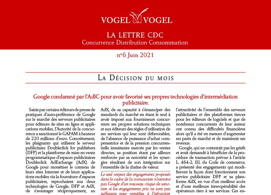 La lettre CDC n°6 • Juin 2021