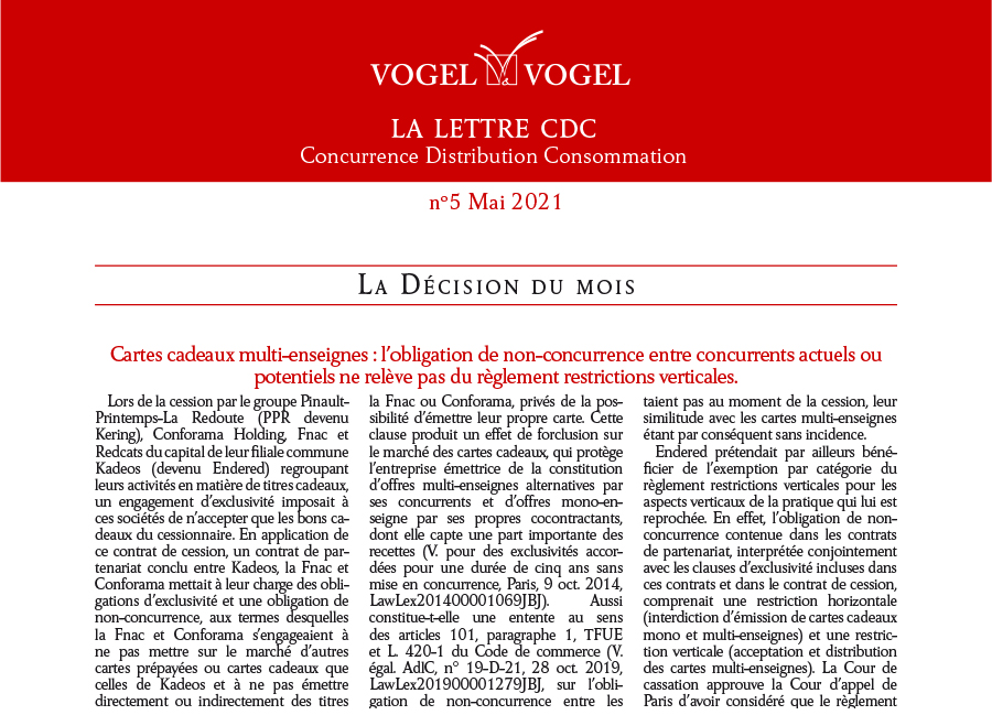 La lettre CDC n°5 • Mai 2021