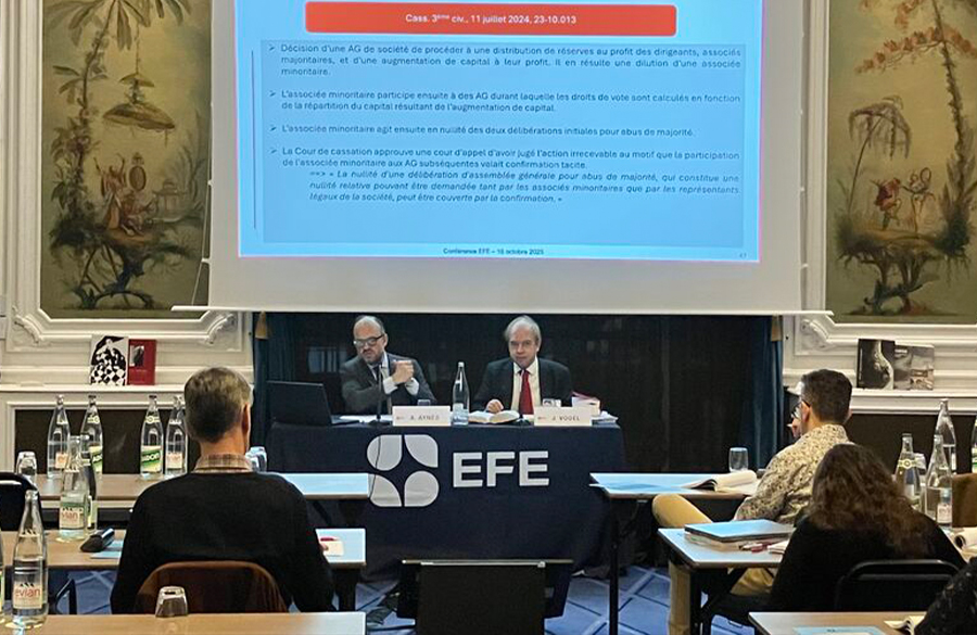 Le cabinet Vogel et Vogel présent lors de la conférence EFE – Droit des contrats