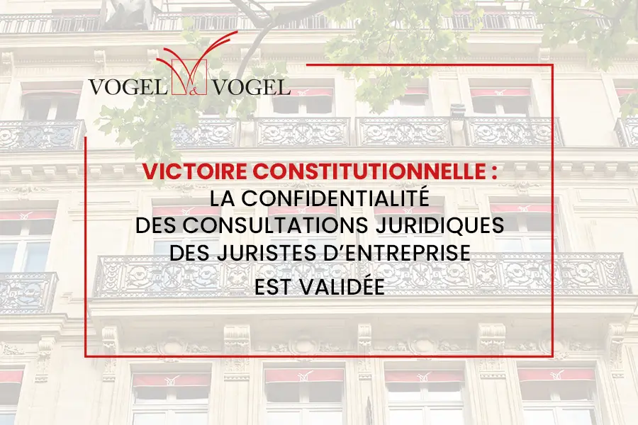 Vogel & Vogel Actualités • Victoire constitutionnelle