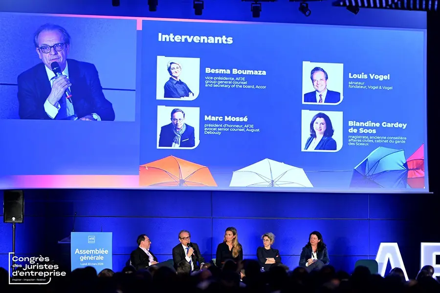 Louis Vogel au Congrès des juristes d’entreprise de l’AFJE