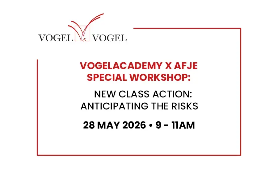 Special Workshop: New class action: anticipating the risks