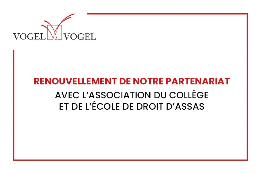 RENOUVELLEMENT DE NOTRE PARTENARIAT AVEC L’ASSOCIATION DU COLLÈGEET DE L’ÉCOLE DE DROIT D’ASSAS